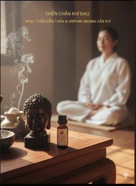 A close-up of a practitioner holding fresh Vietnamese aromatic herbs like peppermint and lemongrass, with a scientific diagram of the brain's limbic system and olfactory bulb, illustrating the clinical application of Chân Khí Đạo.